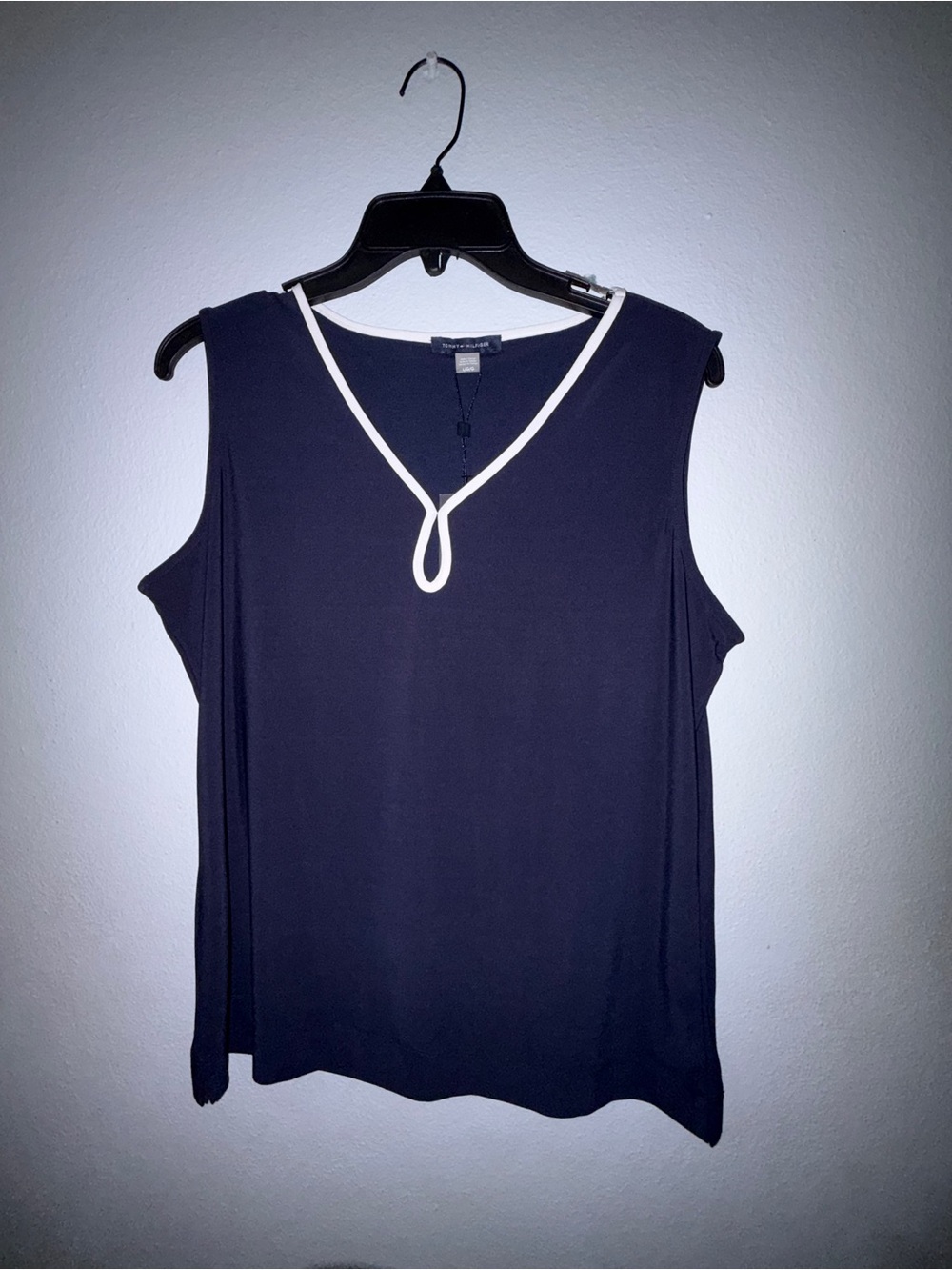Tommy Hilfiger Navy Tank with White Trim